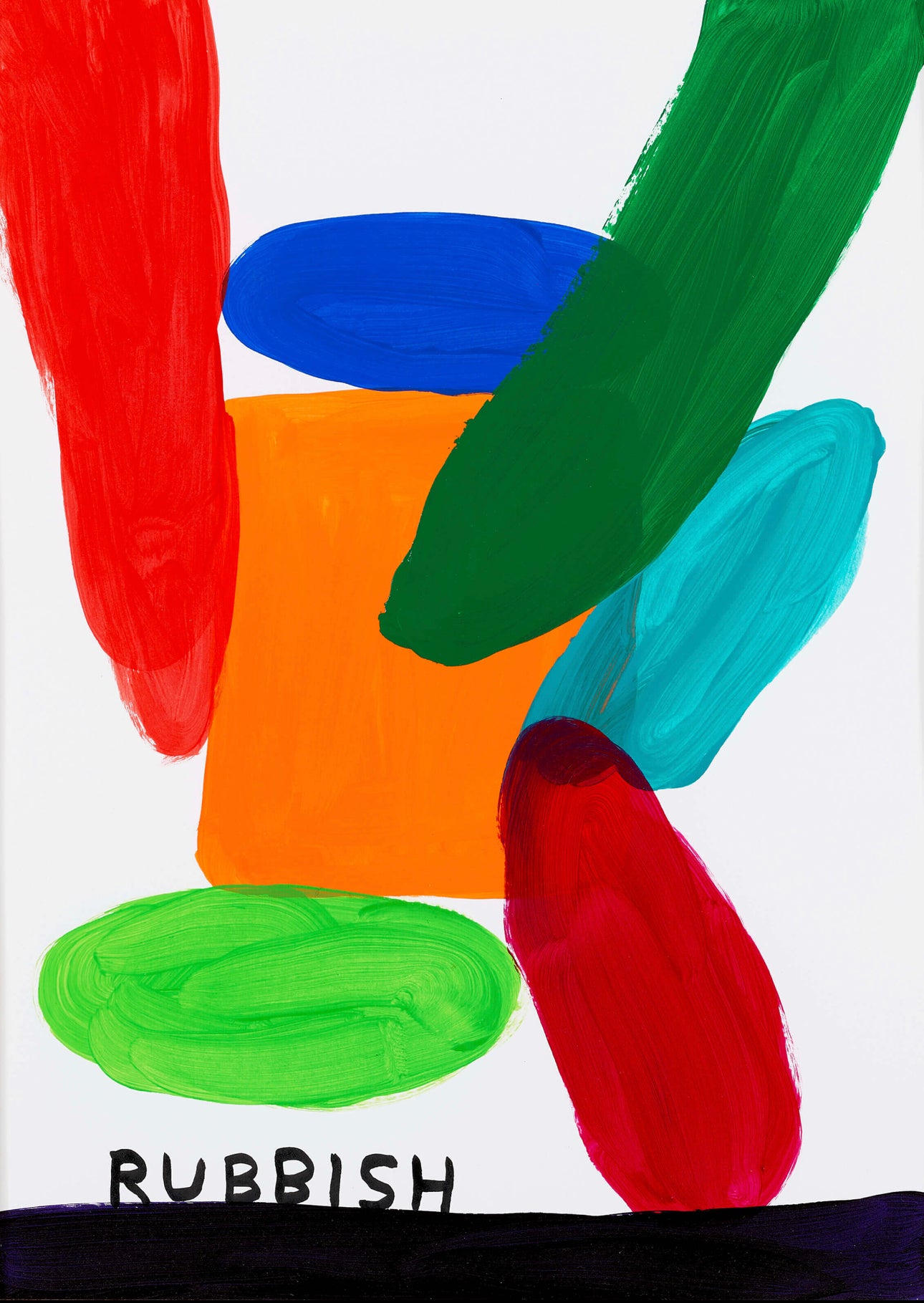 David Shrigley - Rubbish - Original Acrylic on Paper - 42cm x 29.7cm - Framed - 2