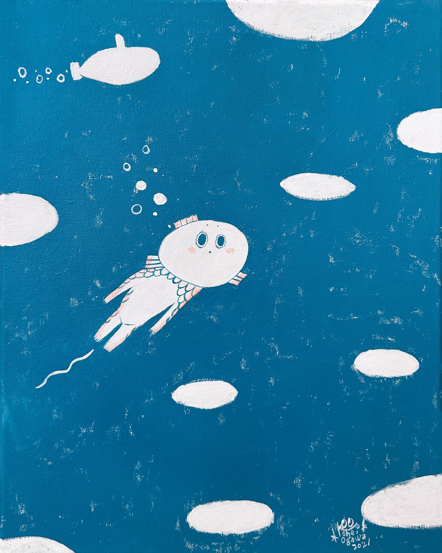 Kohei Ogawa - "Swimming" Canvas