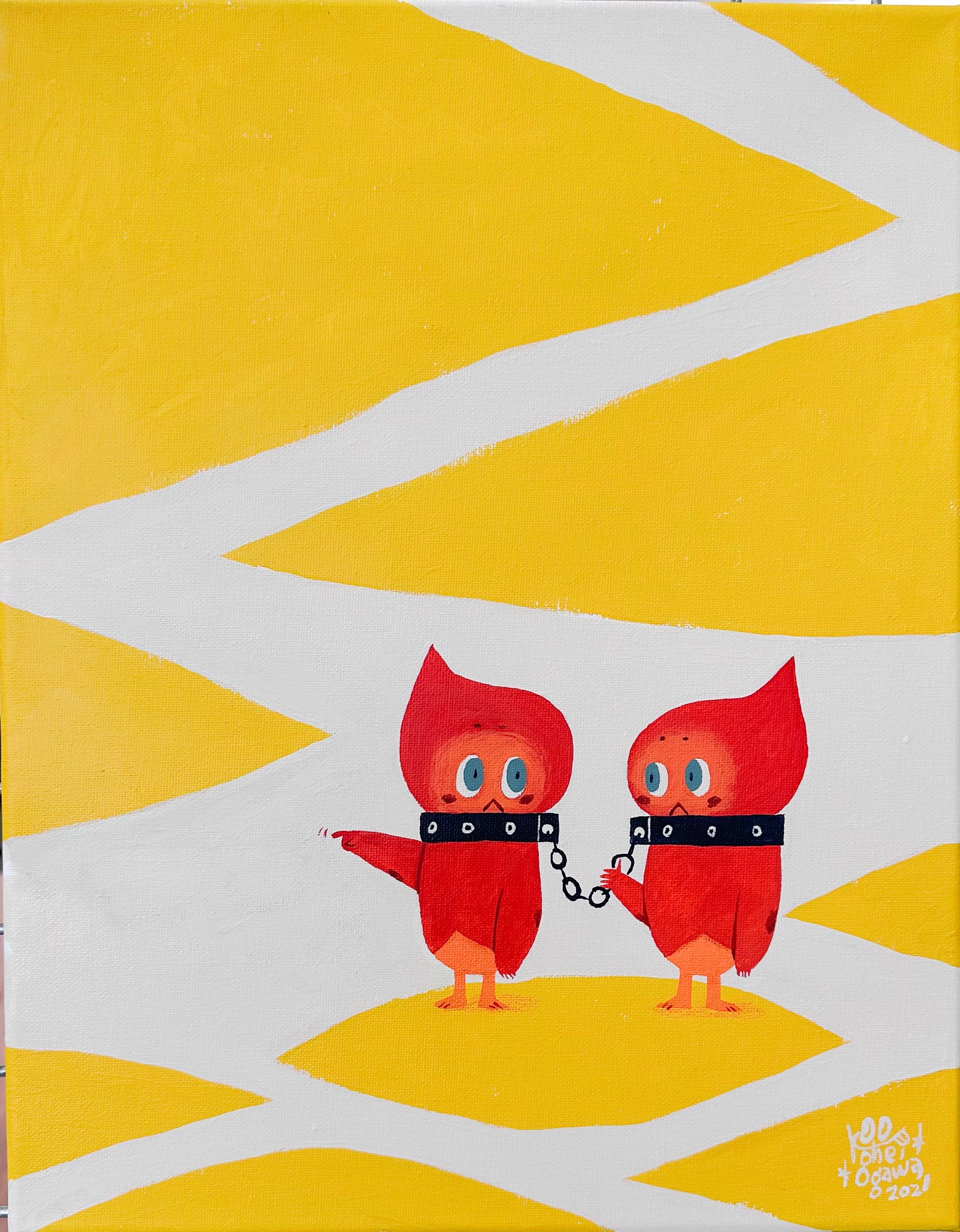 Kohei Ogawa - "Yellow Land" Canvas