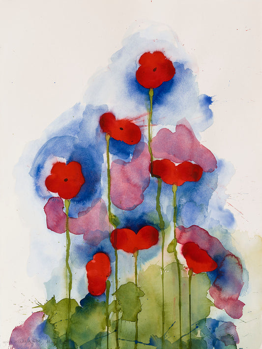 Brian Clarke - Vesper - 465 - Unique Watercolour Painting - 80 x 60cm