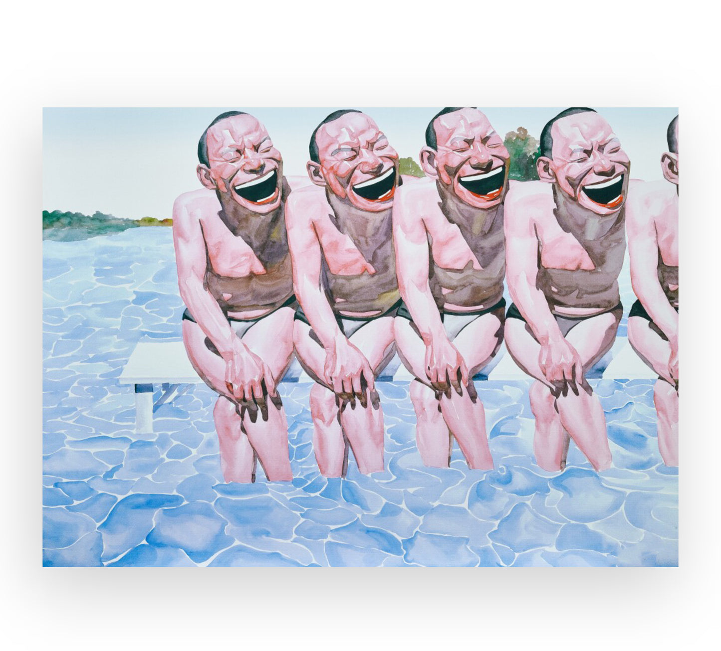 Yue Minjun - Smile-ism No.7