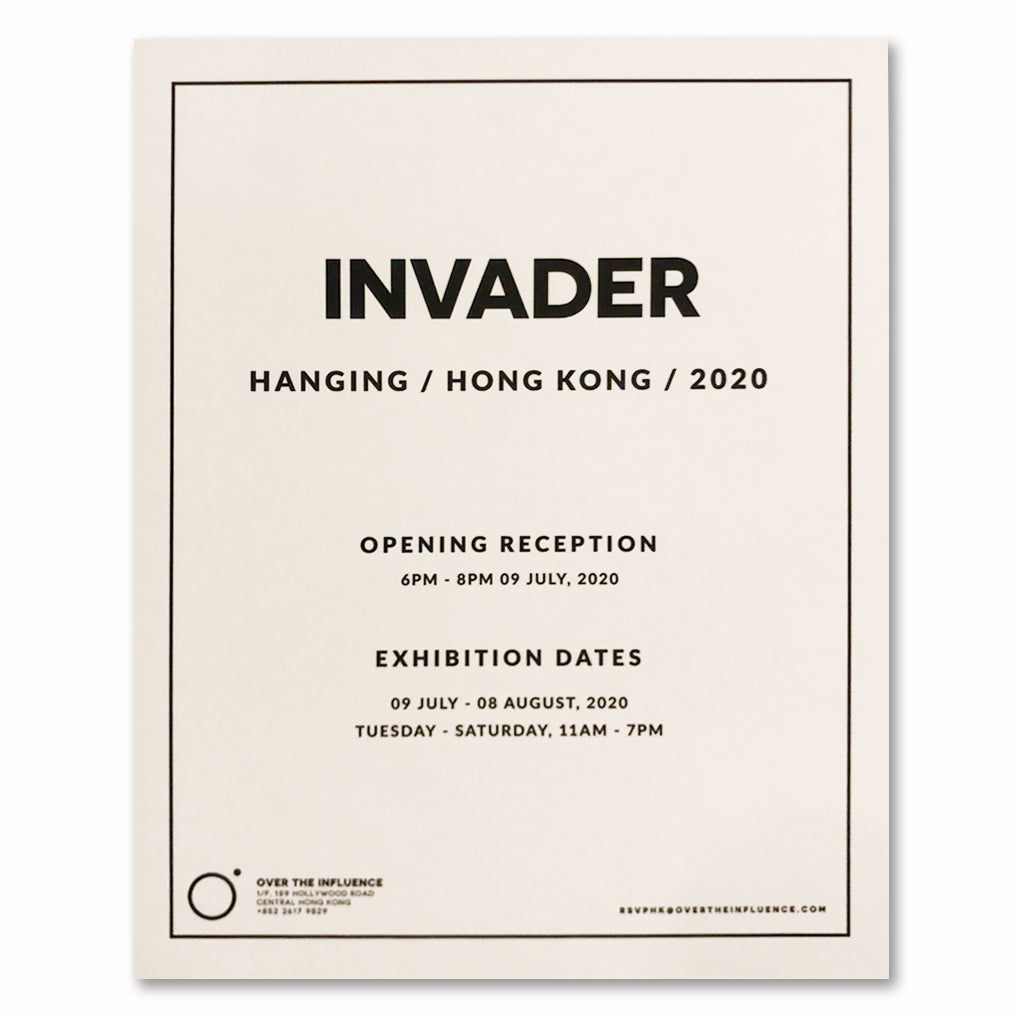 Invader - Hanging x OTI Showcard