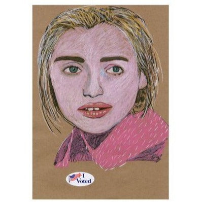 Brian Calvin -Untitled (I Voted) Framed