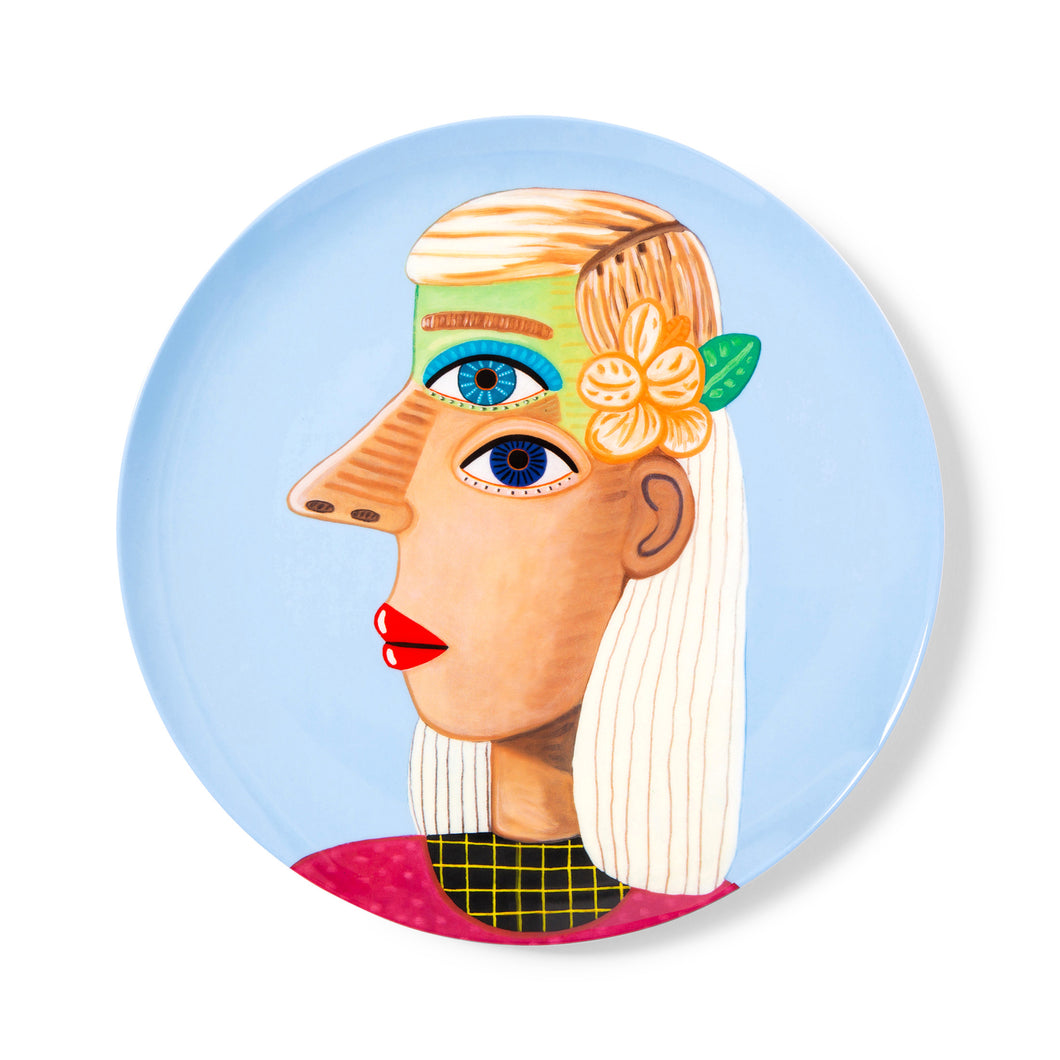 Brian Calvin- "Waiting Women I" Plate