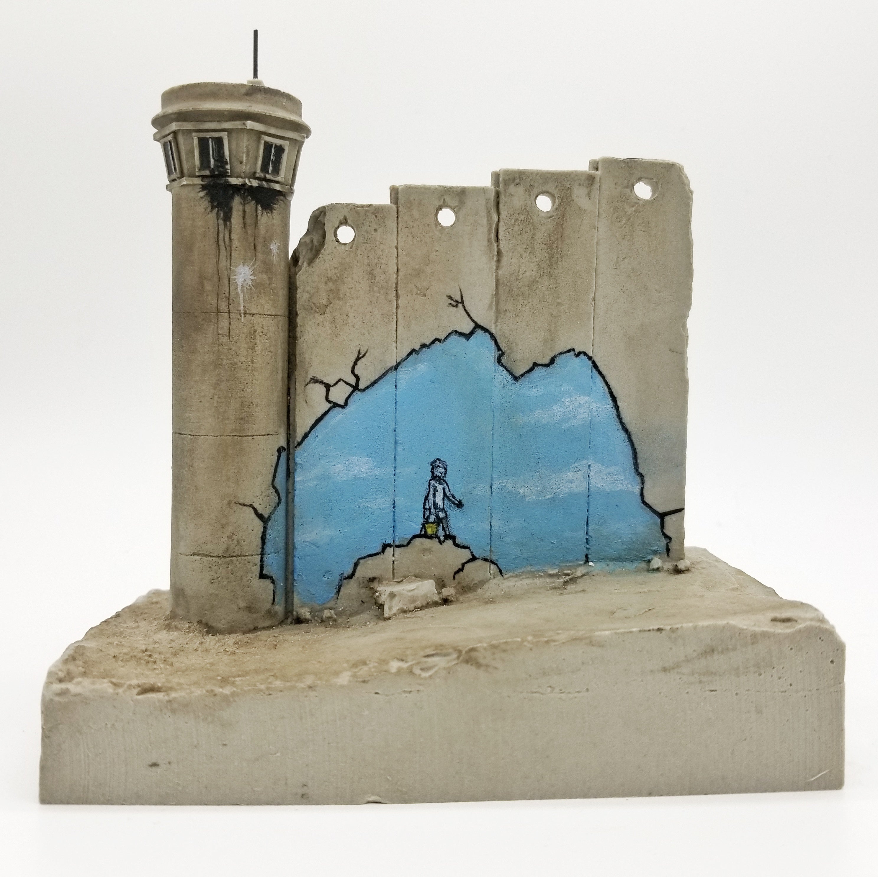 Banksy - Defeated Wall Section / Walled Off Hotel - Beach Boy