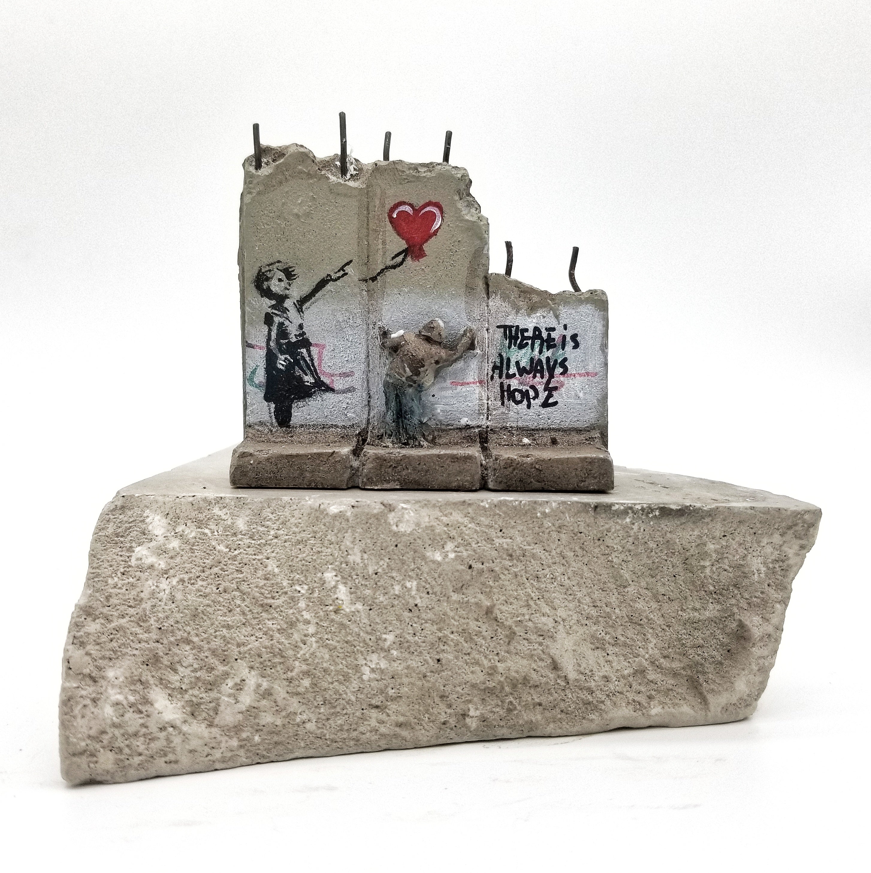 Banksy - Defeated Wall Section / Walled Off Hotel - Girl with Balloon