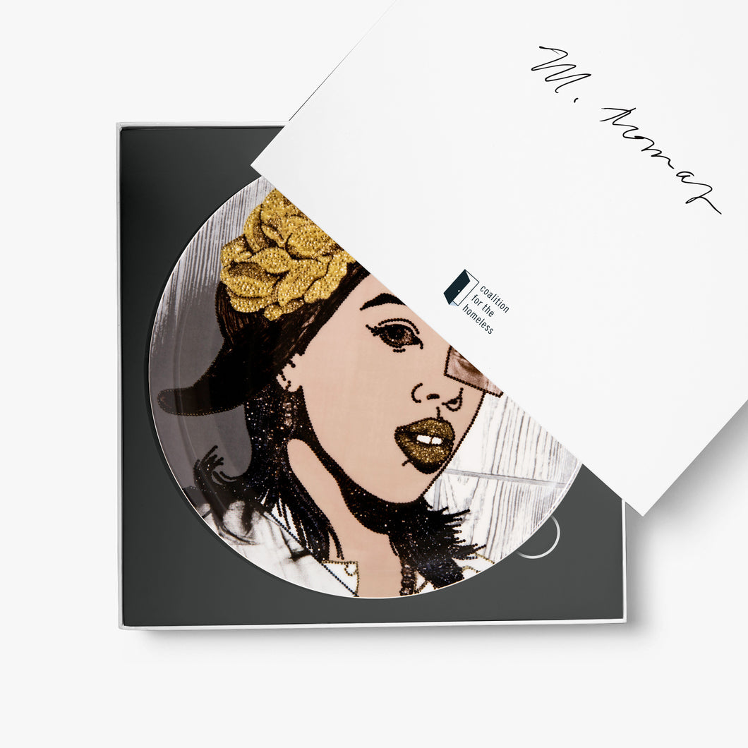 Mickalene Thomas - "Tiffona Lisa #2" Plate