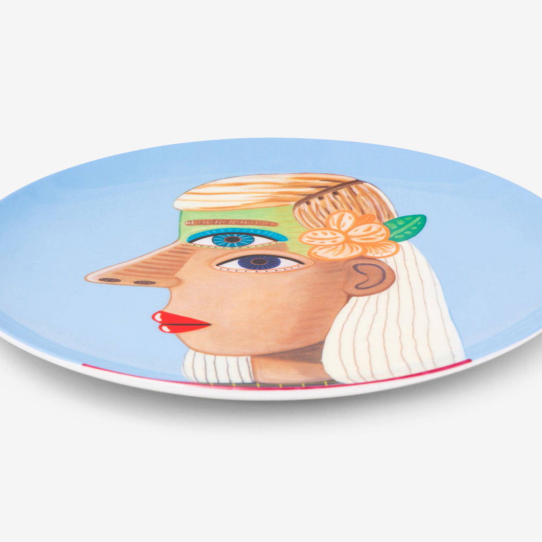 Brian Calvin- "Waiting Women I" Plate