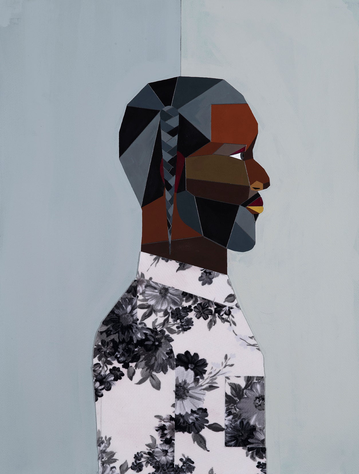 Derrick Adams - Figure Walking Into The Light Man and Woman (Framed Set of Two)