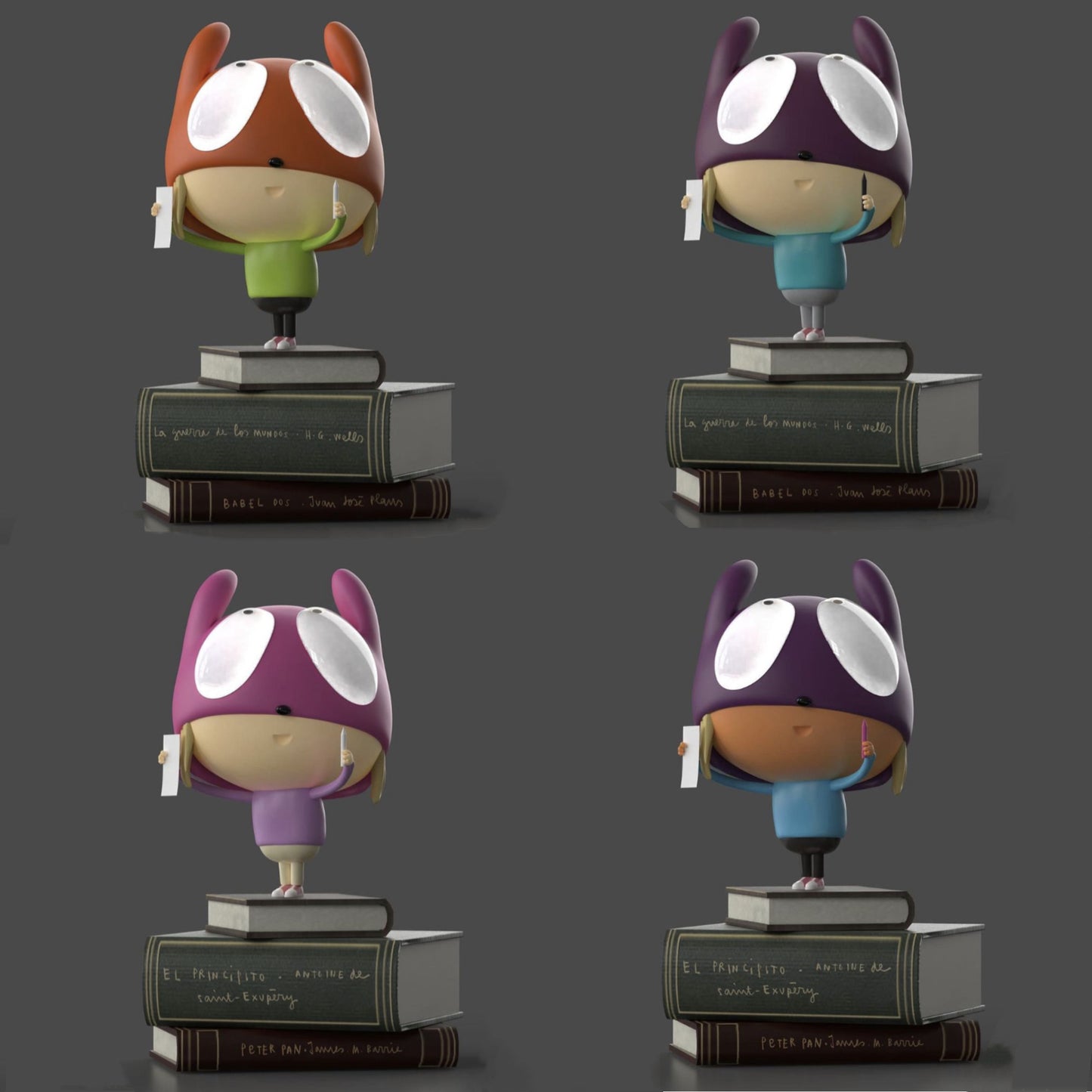 Edgar Plans - Reading Hero Sculpture Blind Box (Random Color)