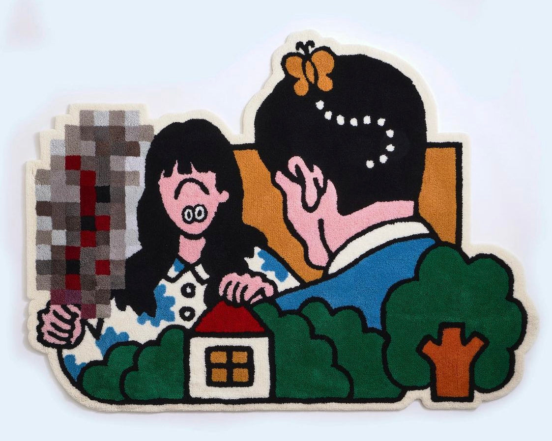 Face oka - "Too much pain" Rug