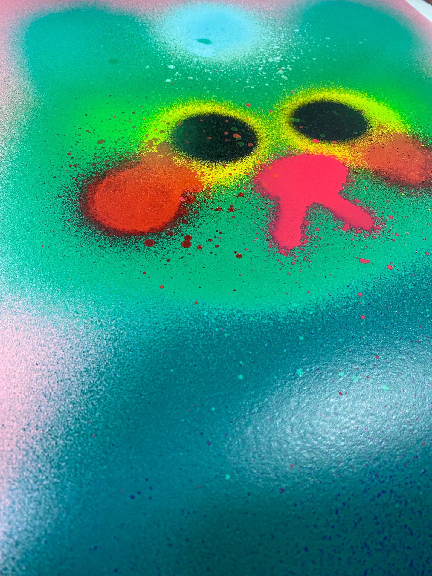 Jon Burgerman - Earth (Hand-Embellished Print)