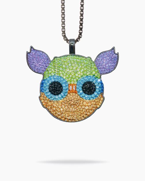 Hebru Brantley - Lil Mama Dan Life x Hebru Brantley pendant and chain