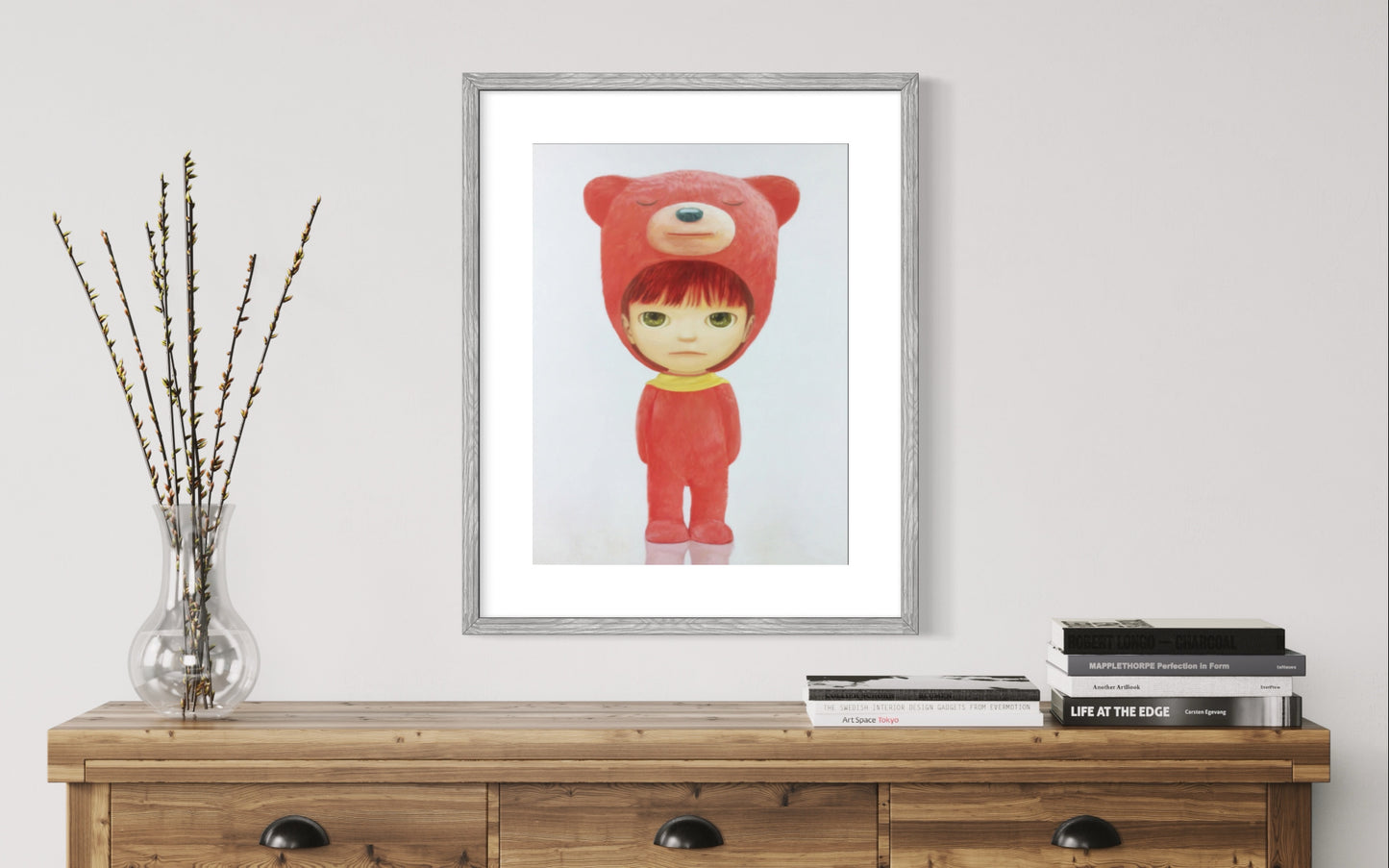 Mayuka Yamamoto - Red Bear Boy (Framed)