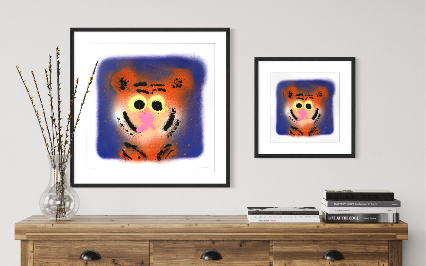 Jon Burgerman - "Soft Tiger" Print (Small Size)