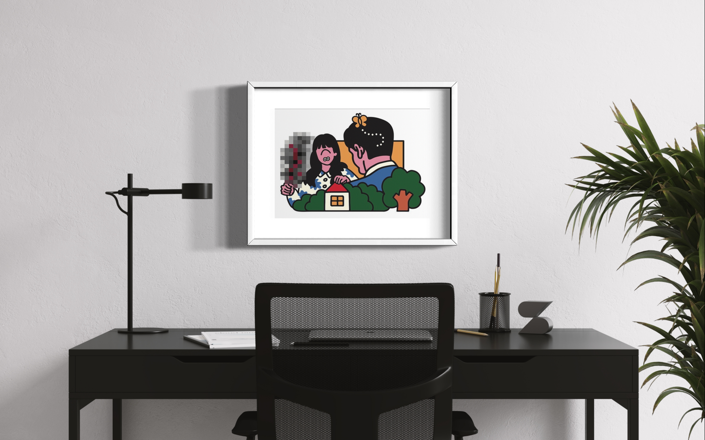 Face Oka - "Too much pain" Print