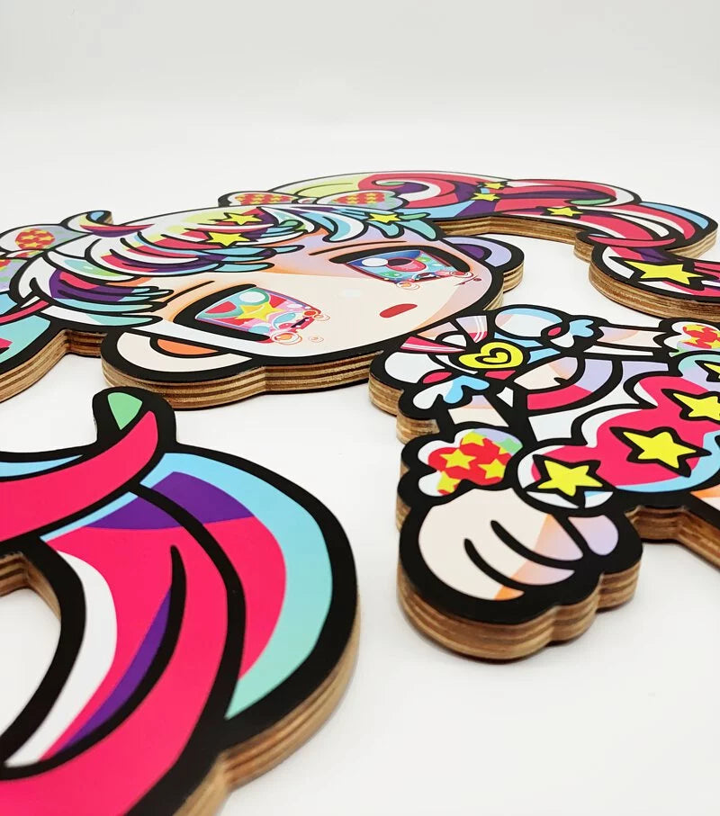 Hikari Shimoda - "Stand Up, Savior" Wooden Print