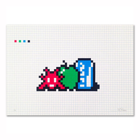 Invader - Still Life with Pocari Can 2014