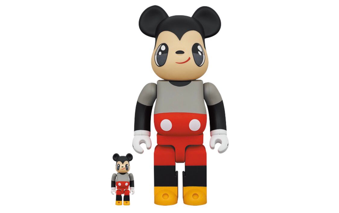 Javier Calleja - Be@rbrick x Mickey Mouse x Javier Calleja 400% + 100%