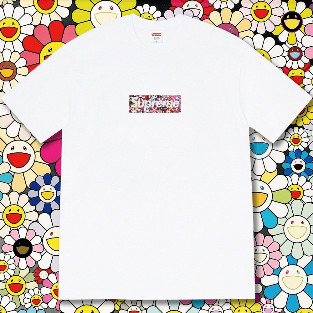 Supreme x Takashi Murakami Box Logo T-shirt - Covid 19 Relief Box Logo