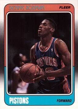 Dennis Rodman 1988-89 Fleer Rookie Card PSA 8