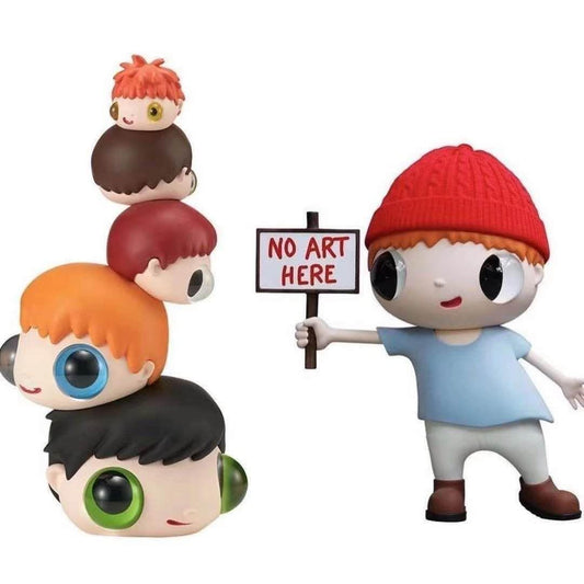 Javier Calleja - No Art Here and Heads (Set of 2)