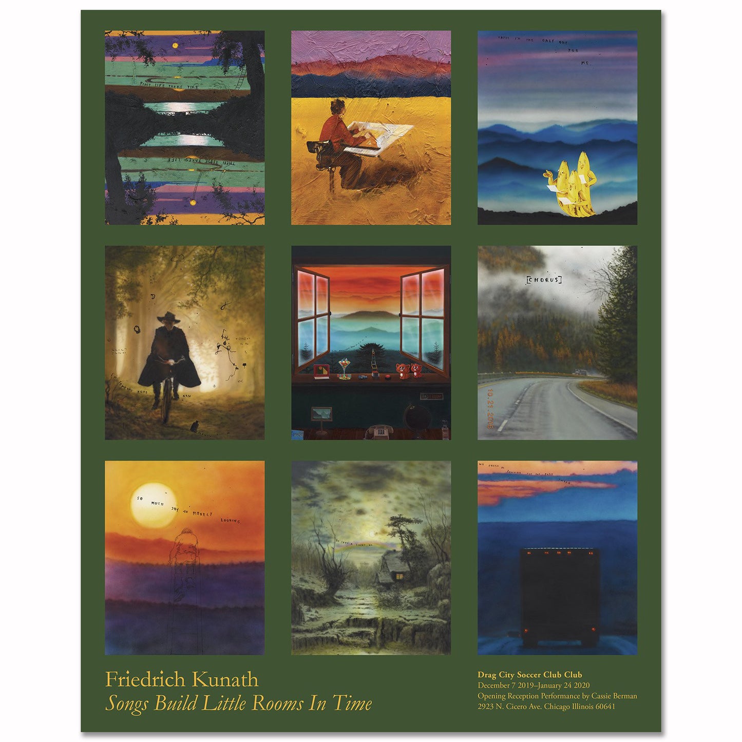 Friedrich Kunath - Songs Build Little Rooms in Time no.1 (signed)