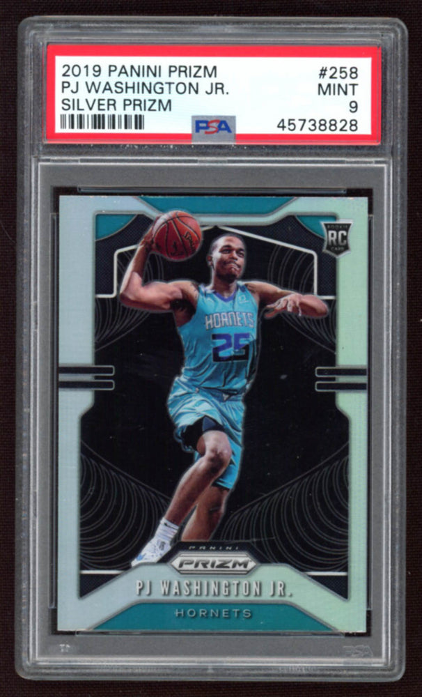 PJ Washington 2019-20 Panini Prizm Silver Rookie Card PSA 9
