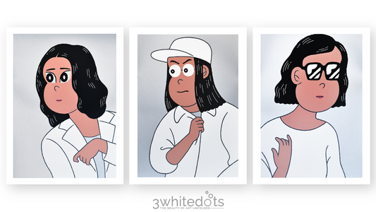 Jun Oson - Tokyo set (Three prints) (Framed)