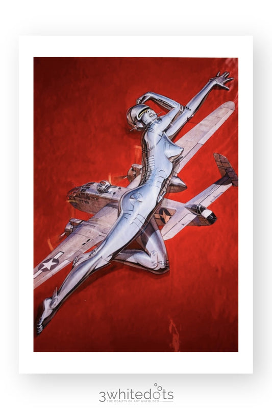 Hajime Sorayama - Red Plane Sexy Robot