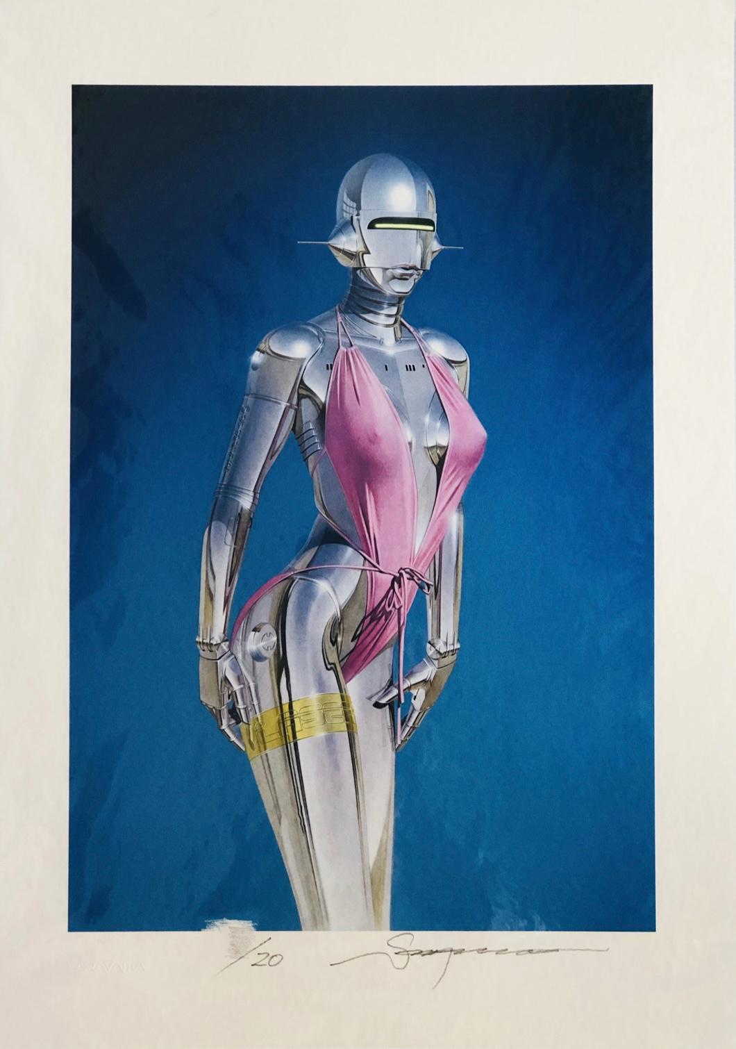 Hajime Sorayama - Untitled (Pink Swimsuit)