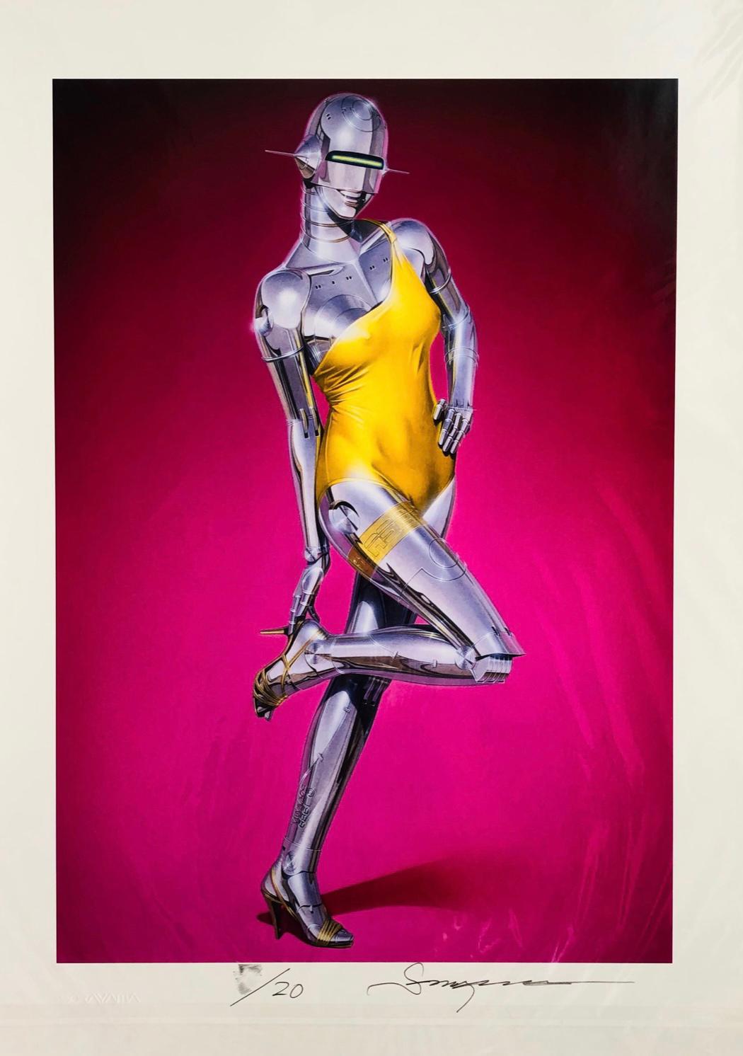 Hajime Sorayama - Untitled (Yellow Dress)