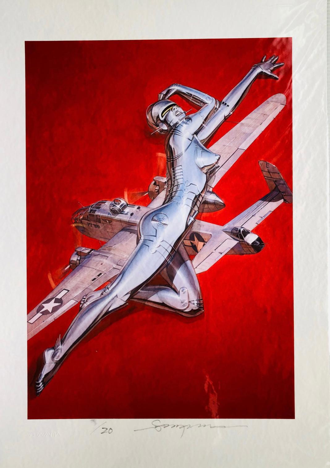 Hajime Sorayama - Red Plane Sexy Robot