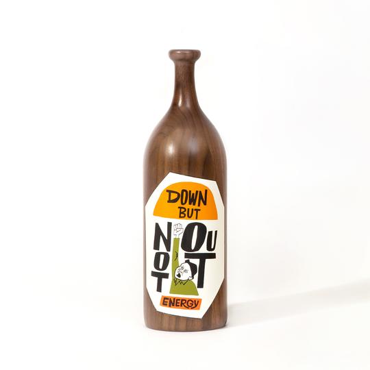 Yusuke Hanai - "Down, But Not Out" Wood Bottle