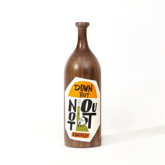 Yusuke Hanai - "Down, But Not Out" Wood Bottle