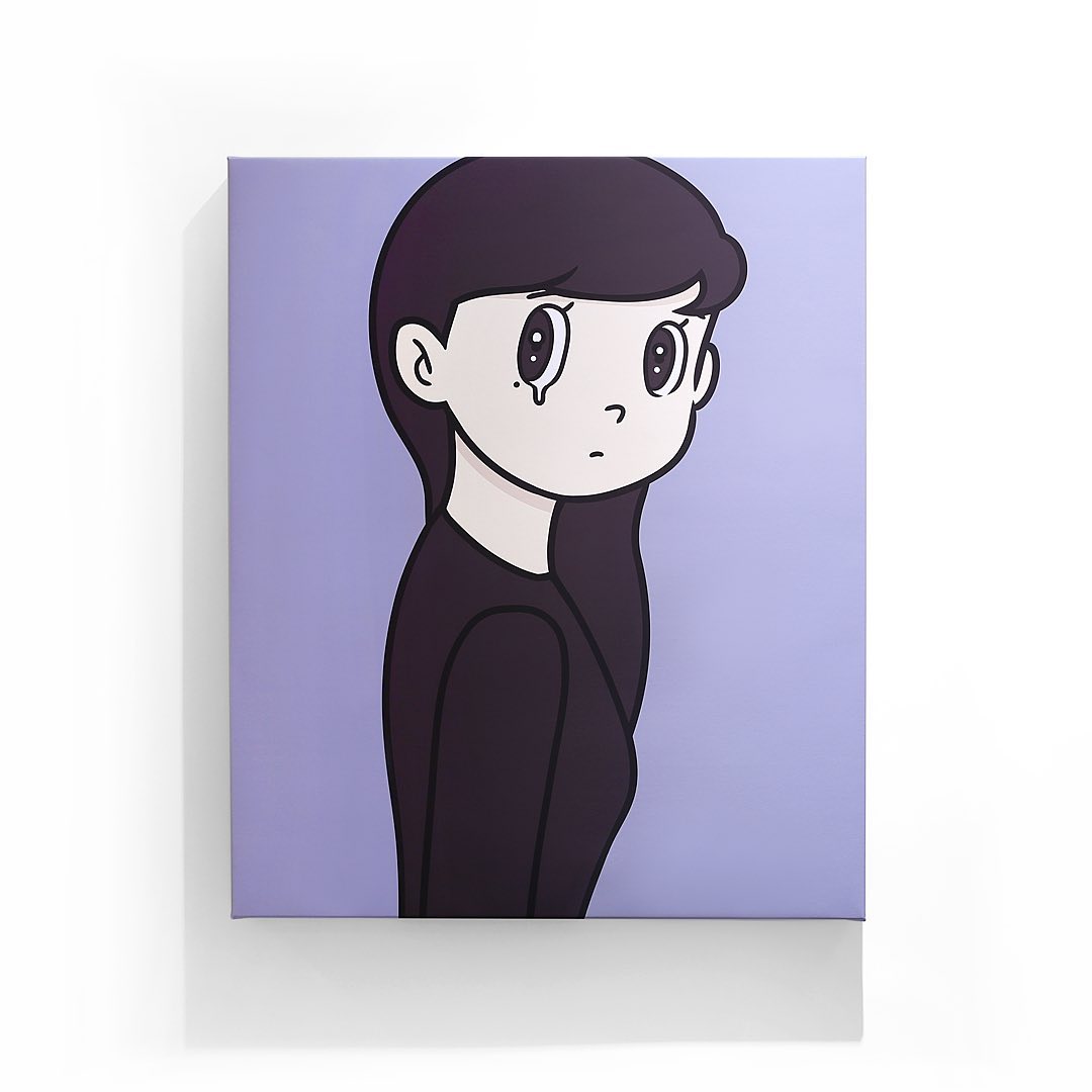 Yuya Hashizume - Untitled (Blue) Framed