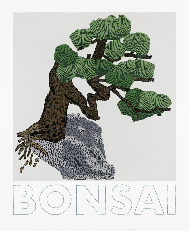 Jonas Wood - Bonsai - Limited Edition 13-Color Screen Print - 71.1cm × 58.4cm