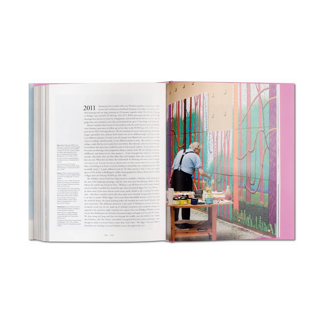 David Hockney - A Bigger Book with a Merc Newson bookstand