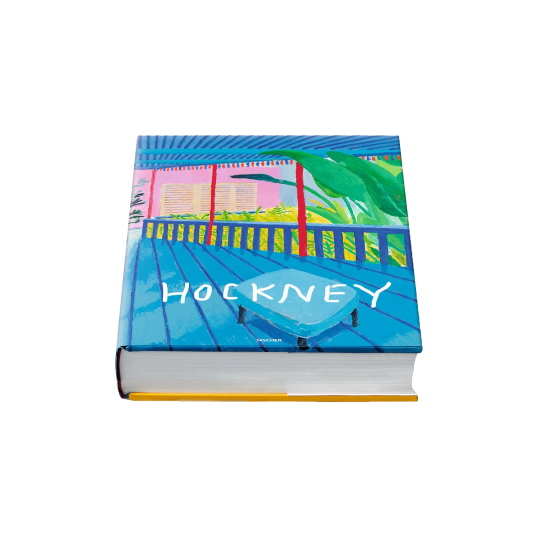 David Hockney - A Bigger Book with a Merc Newson bookstand