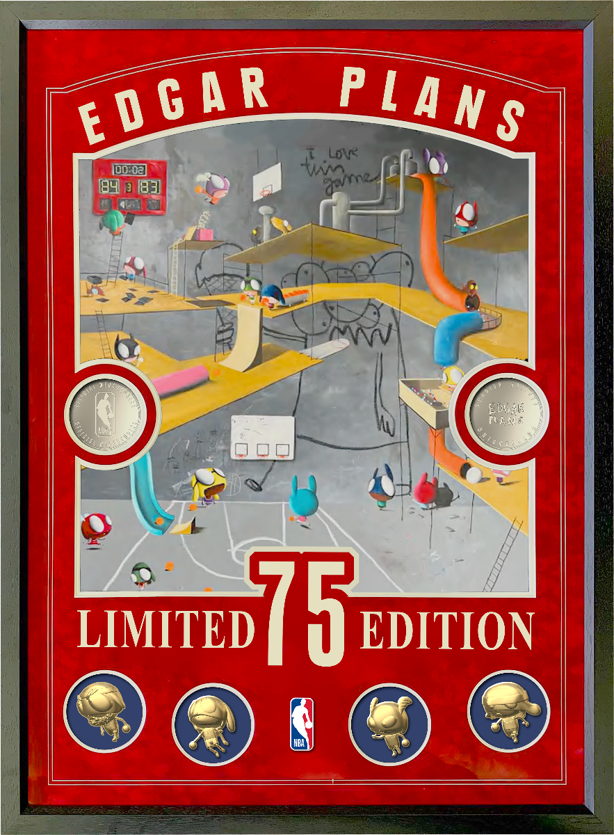 Edgar Plans - "NBA 75 Limited Edition Badge with Print"_1