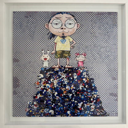 Takashi Murakami - Kaikai Kiki & Me: On the Blue Mound of the Dead (FRAMED)