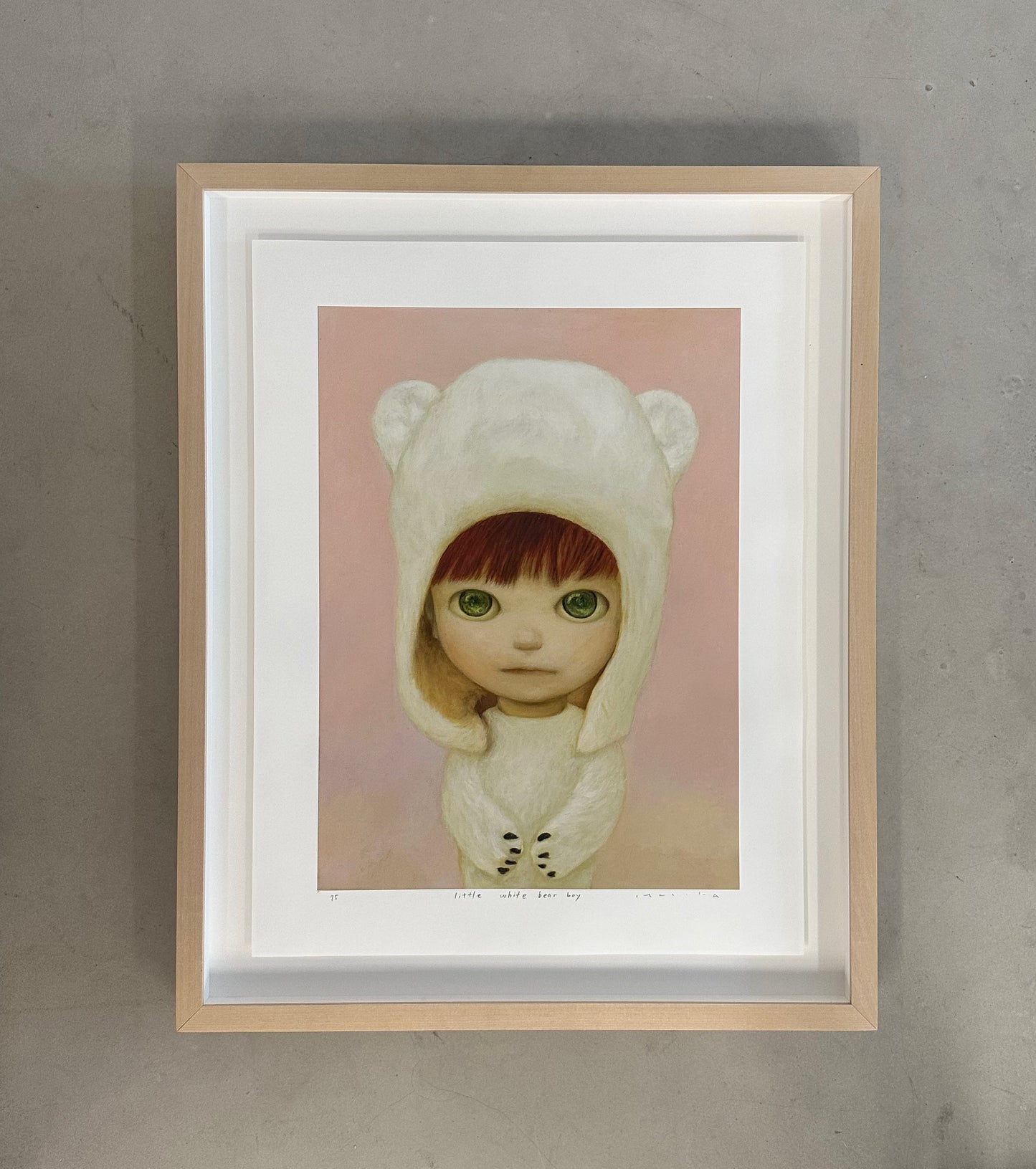 Mayuka Yamamoto - Little White Bear Boy (Framed)