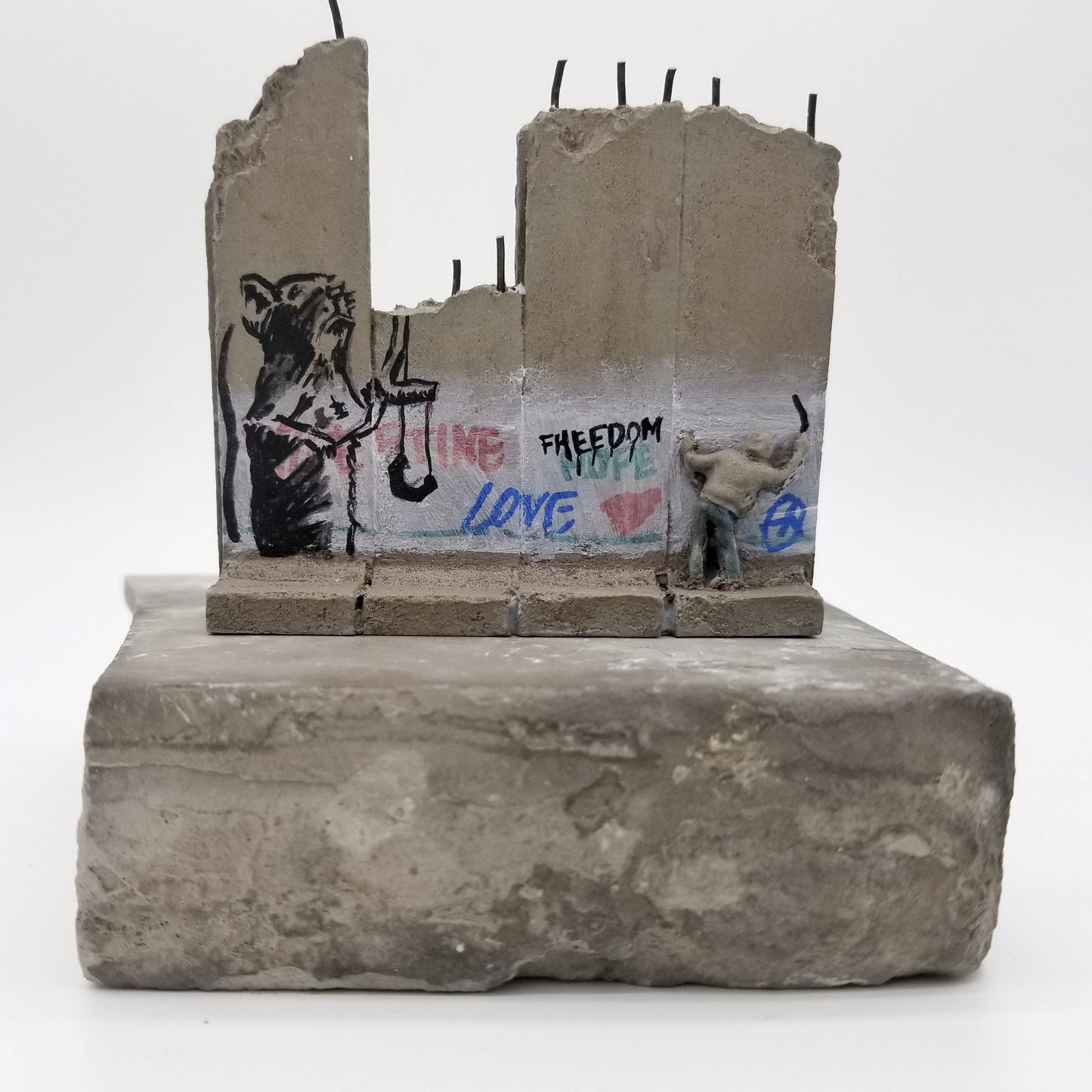 Banksy - Defeated Wall Section / Walled Off Hotel - Rat