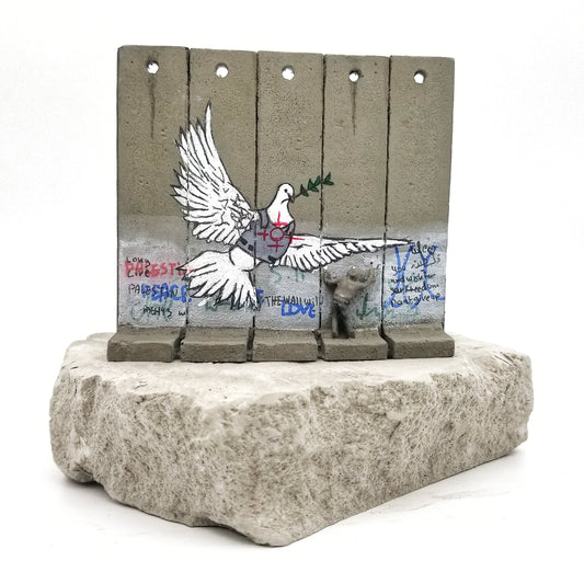 Banksy - Defeated Wall Section / Walled Off Hotel - Flying Dove