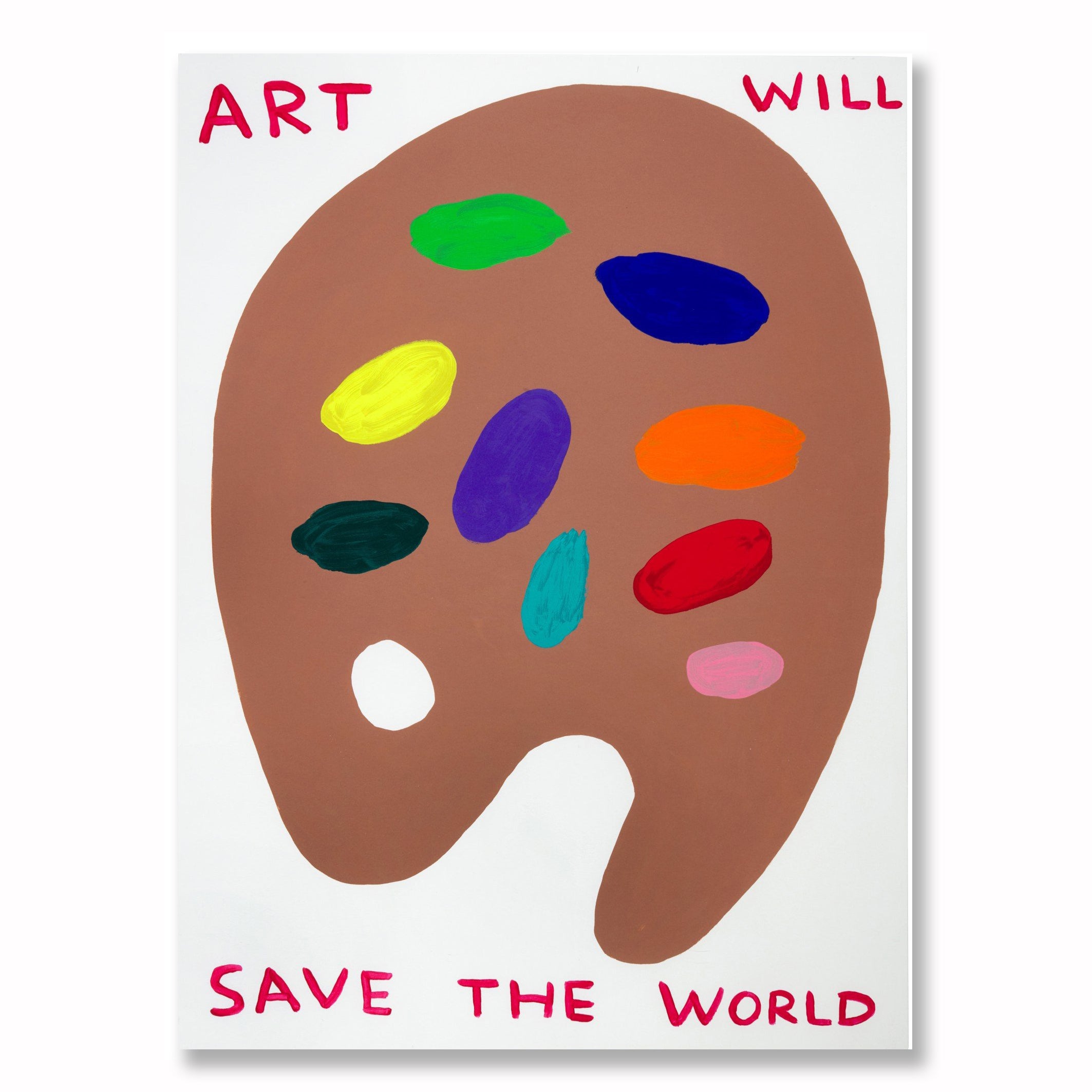 David Shrigley - Art Will Save The World (Framed)