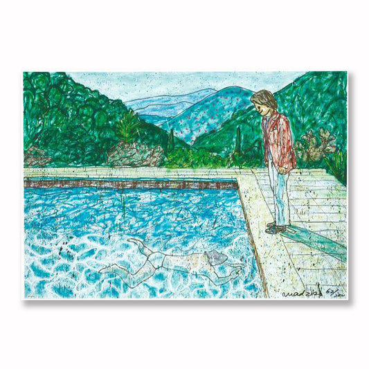 Madsaki - Portrait of an Artist (Pool with Two Figures) Ⅱ (inspired by David Hockney)