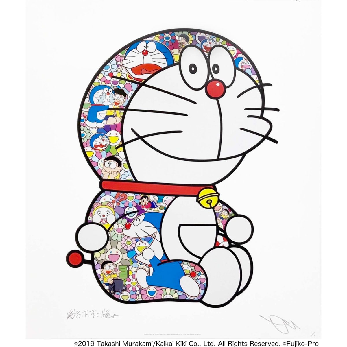 Takashi Murakami - Doraemon Sitting up: "Yoo-hoo, Nobital"