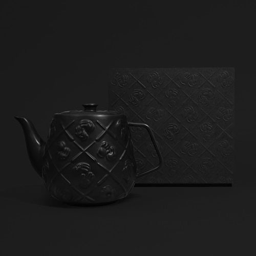 Kaws - Black Ceramic Teapot