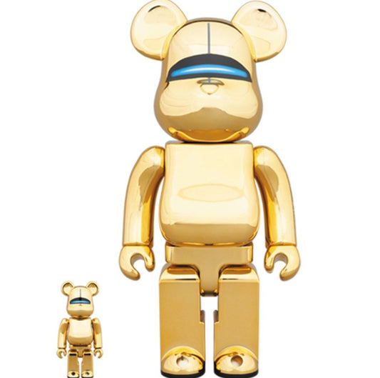 BE@RBRICK 400% + 100% Sorayama Sexy Robot (Gold)