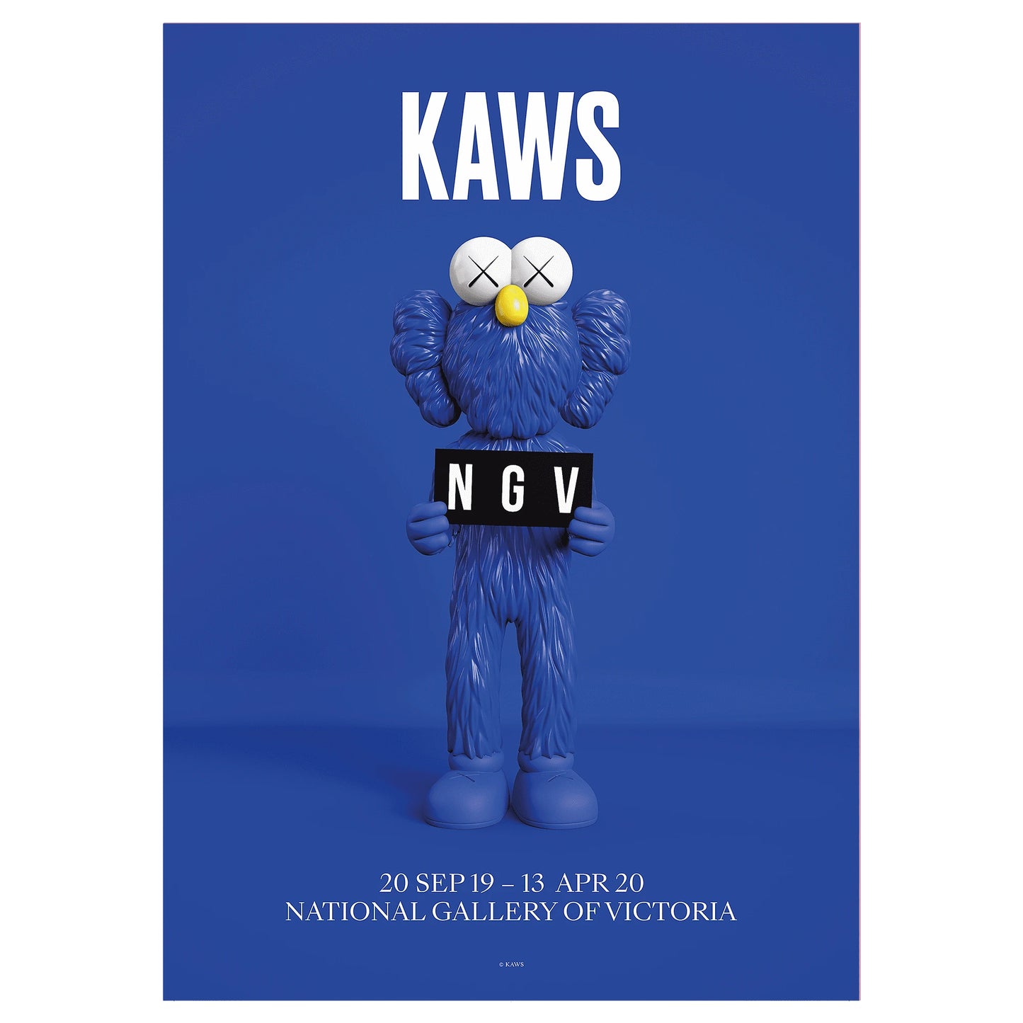 Kaws - BFF Blue Poster